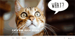 Desktop Screenshot of catsaresuchdicks.com